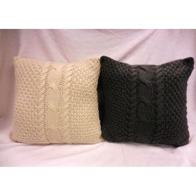 See more information about the Cable Knit Sofa Cushion (2 for £10)