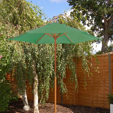 See more information about the Green Wooden Parasol (2m)