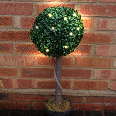 See more information about the 70cm Solar Topiary In Pot with 20 Warm LED Lights