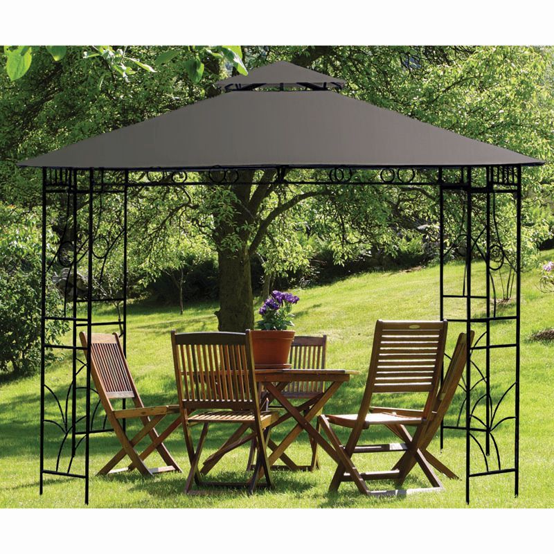 Charcoal Merion Gazebo 3 x 3 Metre