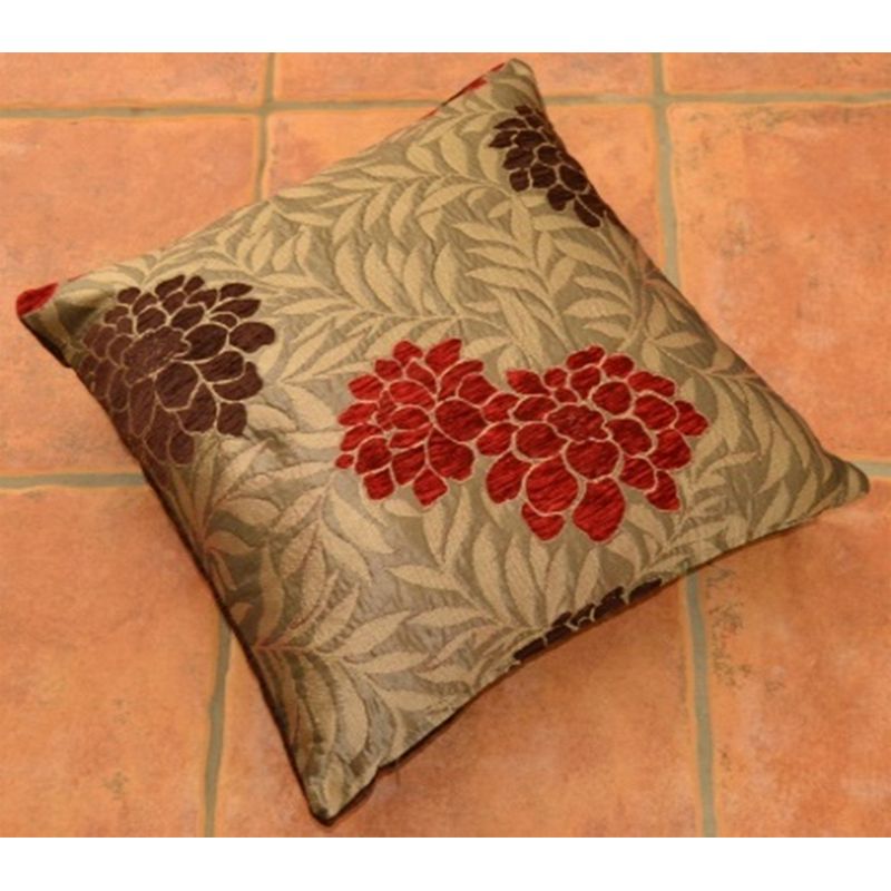 Red Chocolate Malham Flower Sofa Cushion (2 for £10)