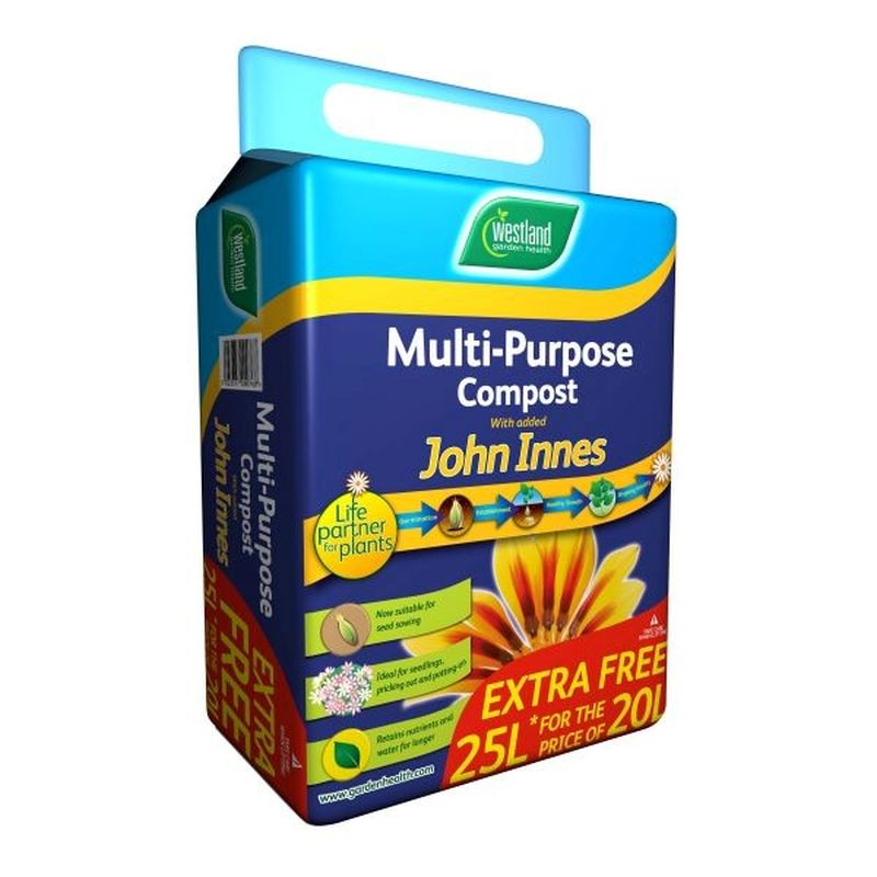 Multi Purpose Compost with John Innes Bale (20 Litre + 5 Litre FREE)