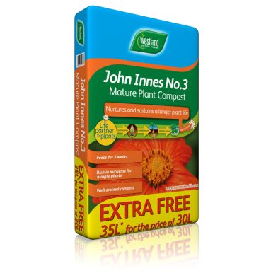 See more information about the No.3 Mature Plant Compost John Innes (35L for the price of 30L)