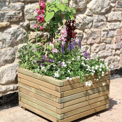 See more information about the Rossett Square Wooden Garden Planter