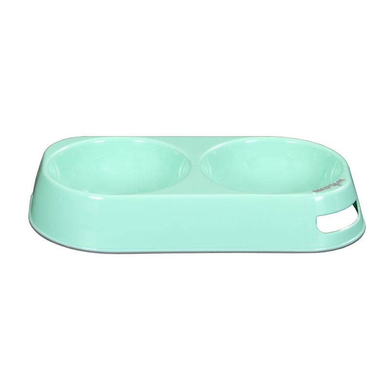 Large Double (Non Slip) Pet Bowl - Mint Green