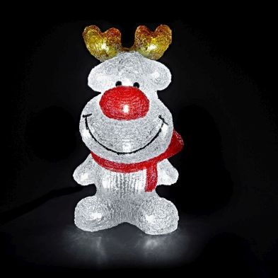 See more information about the Deer Acrylic Christmas Decoration with 24 White LED Lights