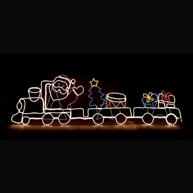 Santa Train Christmas Rope Lights