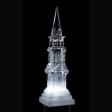 See more information about the LED Light Up Festive Water Tall House with Water Spinning Glitter (H30cm)