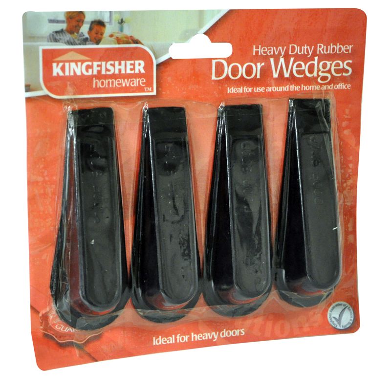 Rubber Door Stop Wedges (4 Pack)