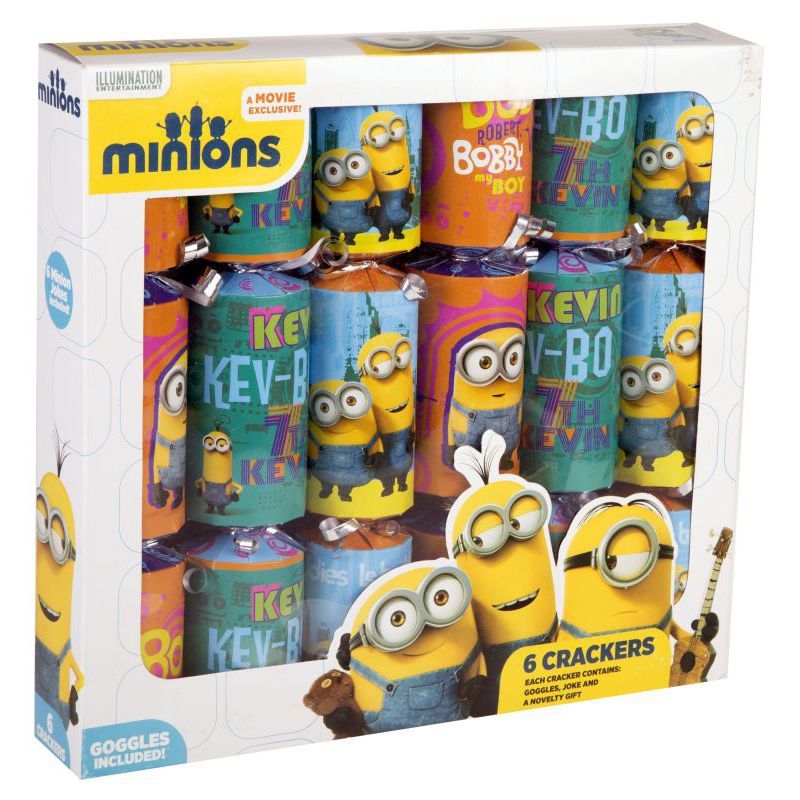 Minions Christmas Crackers (12" Pack of 6)