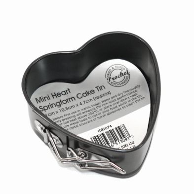 See more information about the Mini Heart Spring Form Cake Tin