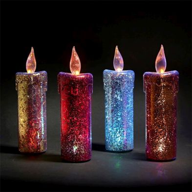 See more information about the LED Colour Changing Candle (Silver)