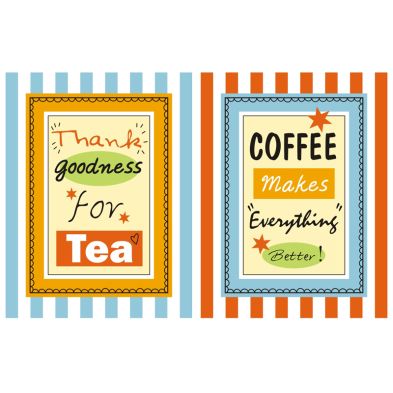 See more information about the Stripe Tea and Coffee Cotton Tea Towels 2 Pack