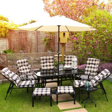 See more information about the Hartwell 11 Piece Garden Furniture Dining Set