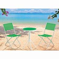 See more information about the Fiji Folding Textilene Bistro Garden Furniture (Green)