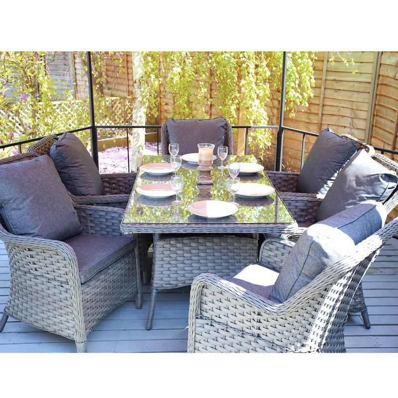 Felbrigg 7 Piece  Rattan Dining Set Garden Furniture