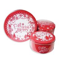 See more information about the Cake Tins Set of 3 Be Merry