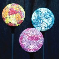 See more information about the Mosaic Globe Solar Light (Orange)