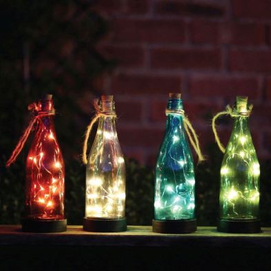 See more information about the Hanging Glass Bottle Solar Light (Red)