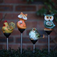 See more information about the Ceramic Animal Stake Solar Light (Chicken)