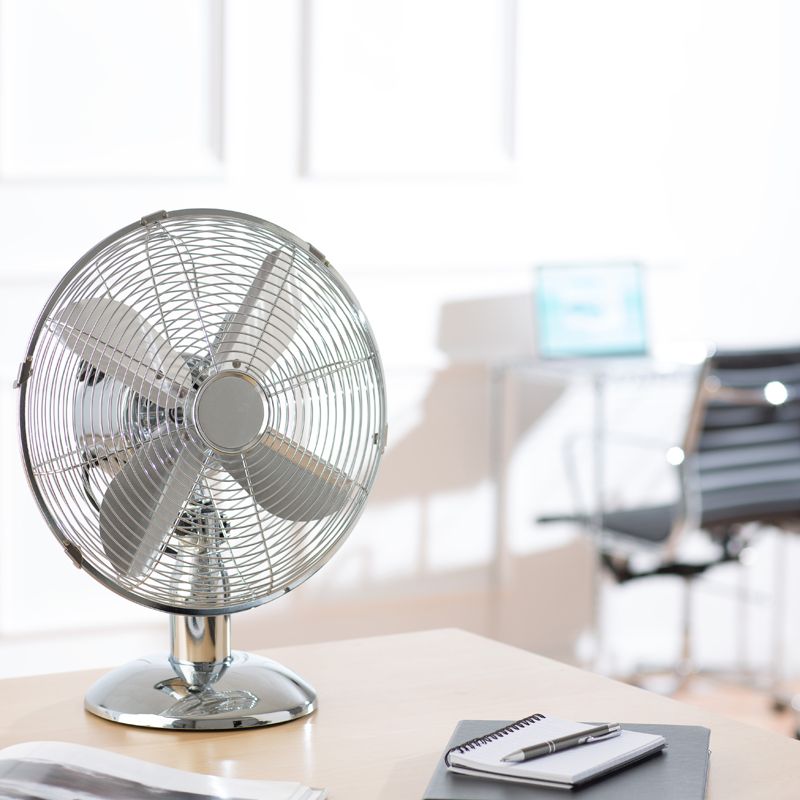 10 Inch Chromed Desk Fan