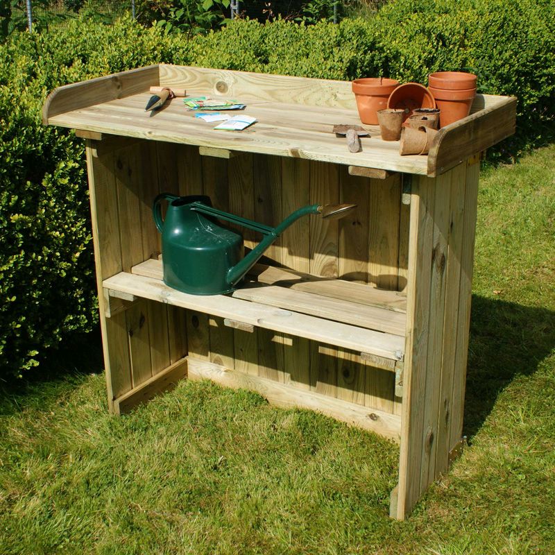 Folding Utility Potting Table Bench