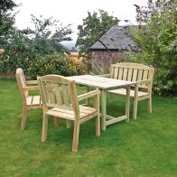 See more information about the Caroline Table Bench & 2 Chair Set