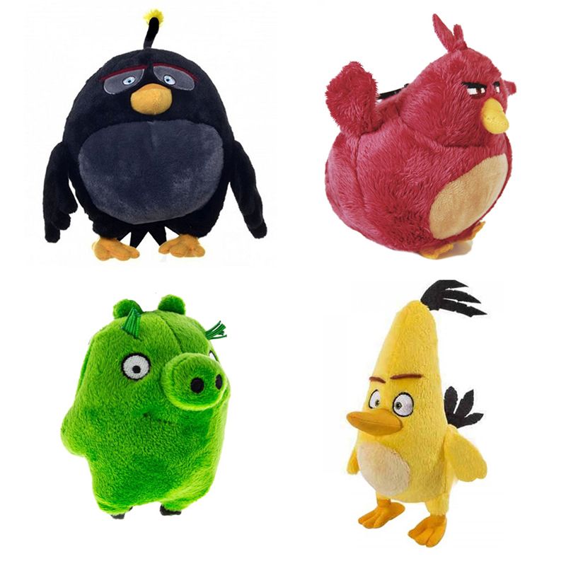 Angry Birds 14cm Plush Keychain Asstd