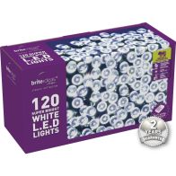 See more information about the 120 Bright White LED Christmas lights with a 2 year Guarantee