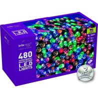 See more information about the 480 Multicolour LED Christmas lights with a 2 year Guarantee.