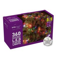 See more information about the 360 Cluster Multicolour LED Christmas lights with a 2 year Guarantee.