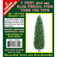 See more information about the 7 Feet (210cm) Slim Pencil Pine Tree