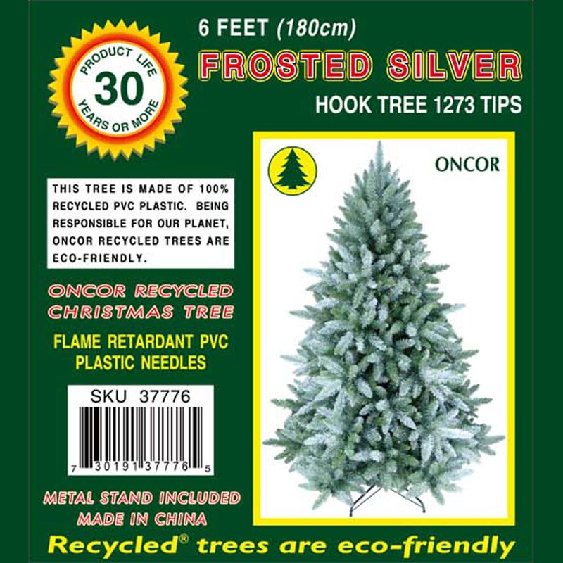 6 Feet (180cm) Frosted Silver Fir Tree