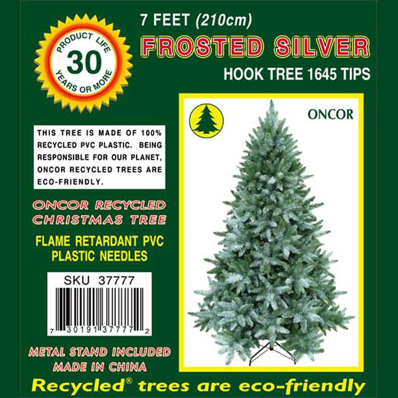 7 Feet (210cm) Frosted Silver Fir Tree