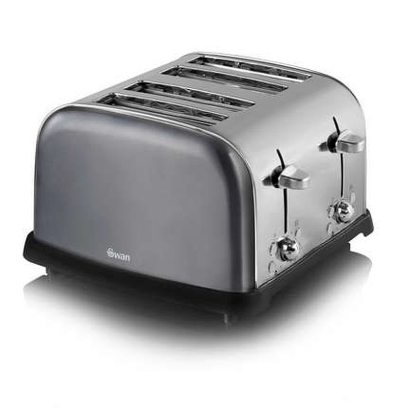 Swan 4 Slice Graph Metallic Toaster ST16010GRAN