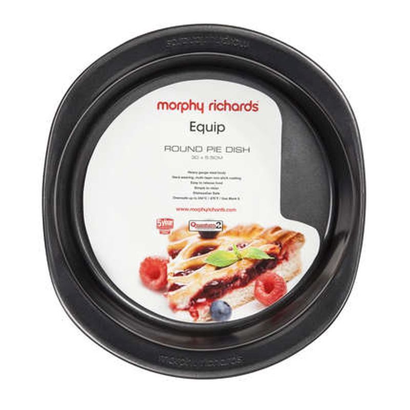 Morphy Richards 25cm Round Pie Dish Graphite 970506