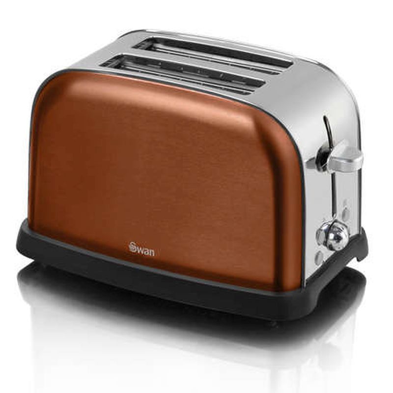 Swan 2 Slice Copper Metallic Toaste ST16020COPN