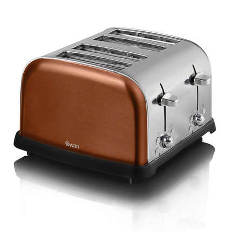 Swan 4 Slice Copper Metallic Toaste ST16010COPN