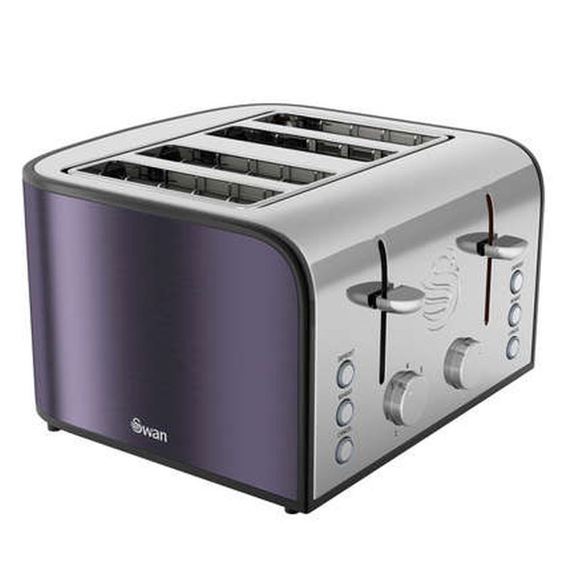 Swan 4 Slice Plum Toaster ST17010PLUN