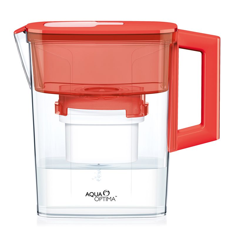 Aqua Optima Compact Fridge Jug 2 Month Pack (Red)