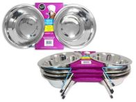 See more information about the Large Double Diner Dog Bowl and Stand.