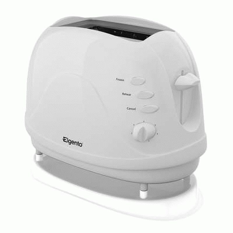 Elgento 2 Slice Toaster White E20012