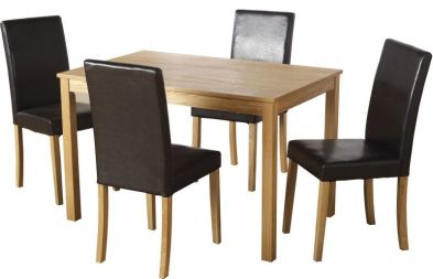 See more information about the Ashmere Dining Set - ASH/EXPRESSO BROWN