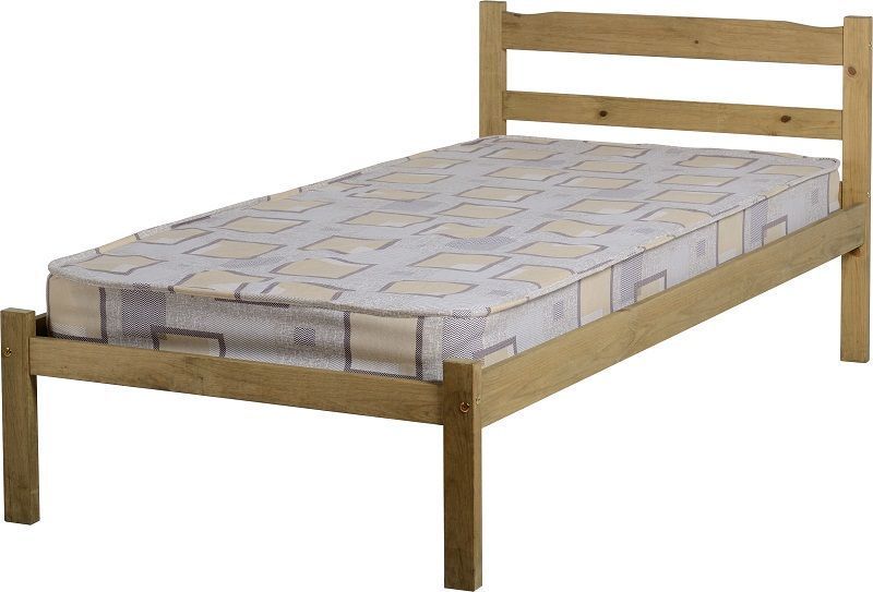 Panama Single Bed - Natural Wax