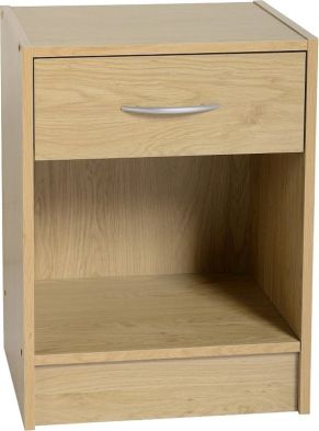 See more information about the Bellingham 1 Drawer Bedside Cabinet - BEECH