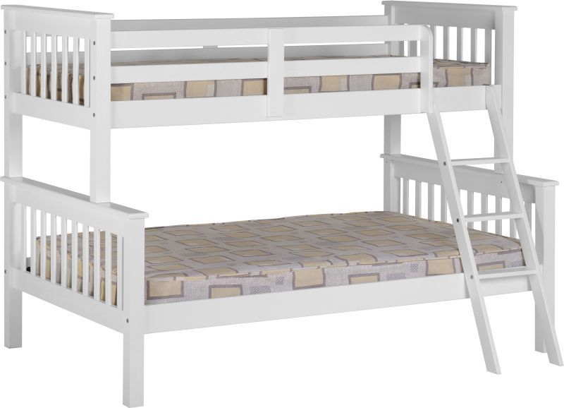 Neptune Triple Sleeper Bunk Bed - WHITE