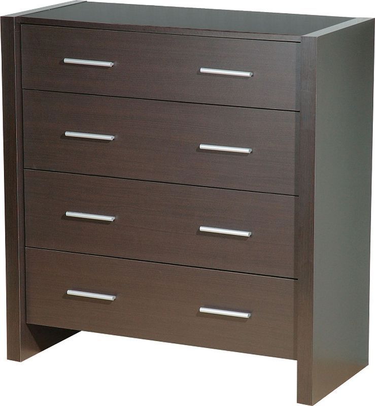 Denver 4 Drawer Chest - EXPRESSO BROWN