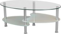 See more information about the Cara Coffee Table - FROSTED GLASS/SILVER