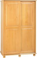 See more information about the Sol 2 Door Sliding Wardrobe - ANTIQUE PINE