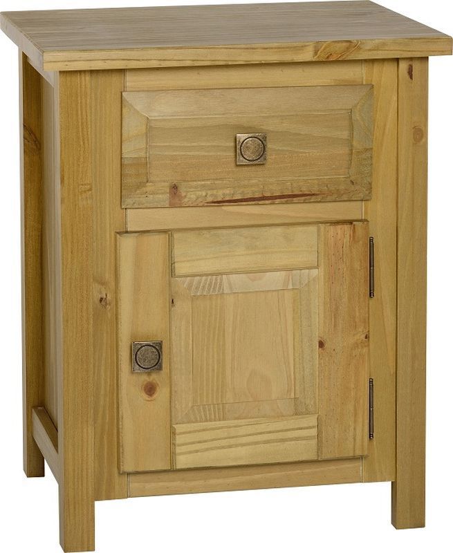 Ecuador Bedside Cabinet (1 Drawer 1 Door ) - MEDIUM OAK